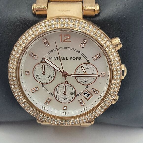 Michael Kors Parker MK5491 Women Stainless Steel Analog Dial Quartz Watch BC685 - Picture 1 of 10